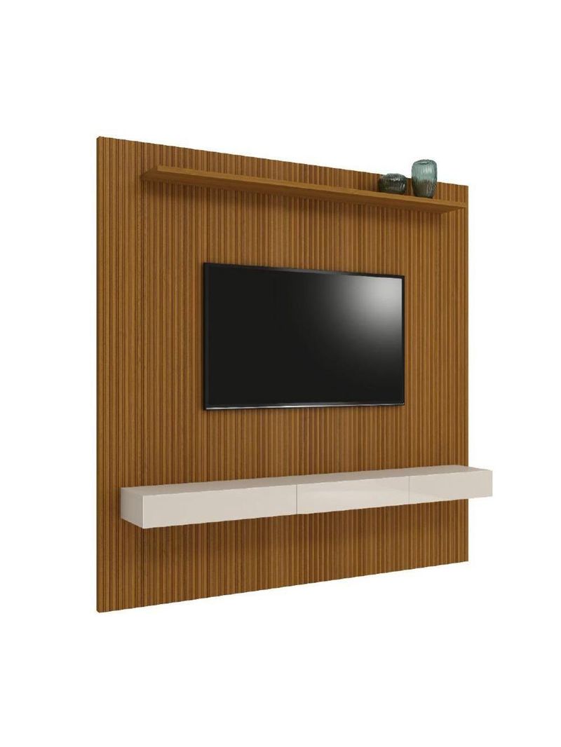 Painel Para Tv Até 75 Polegadas Ripado Impressão 3D Egeo
