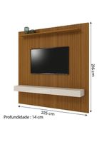 Painel Para Tv Até 75 Polegadas Ripado Impressão 3D Egeo