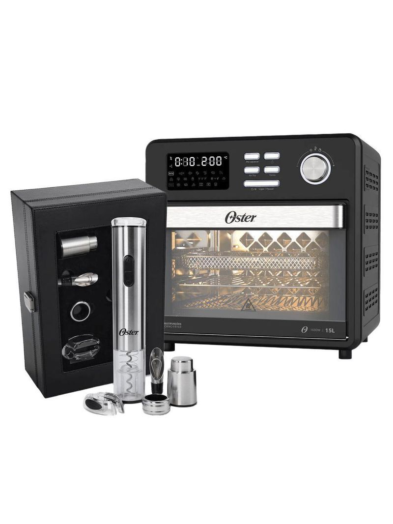 Kit Forno e Fryer 15L e Kit Vinho Oster – 110V