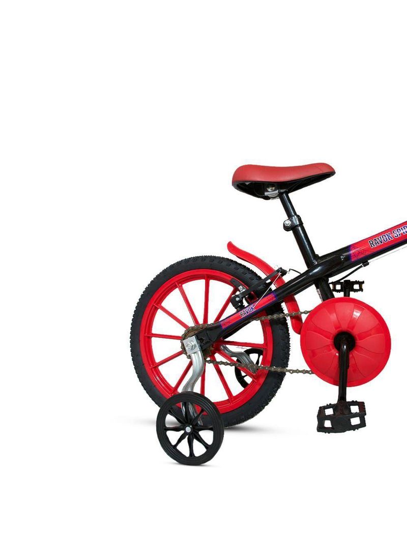Bicicleta Bike Infantil Aro 16 Ravok Com Rodinhas 3 A 7 Anos Cor:vermelho