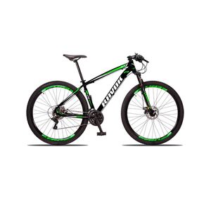 Bicicleta Bike Aro 29 Alumínio 24 Velocidades Shimano Suspensão Freio A Disco verde 19