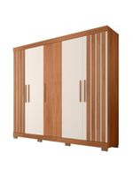 Guarda Roupa Casal 5 Portas 2 Gavetas Marta Marrom Caemmun