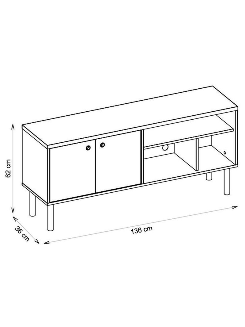 Bancada Para Tv Até 60 Polegadas Multi Graffiti Allure