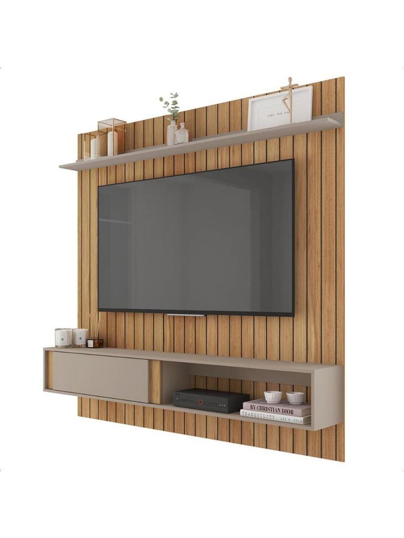 Painel Bancada Para Tv Até 65 Polegadas Sena Marrom Caemmun