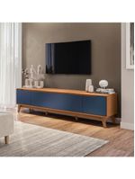 Rack Kappesberg 3 Portas Canela/azul 218cm