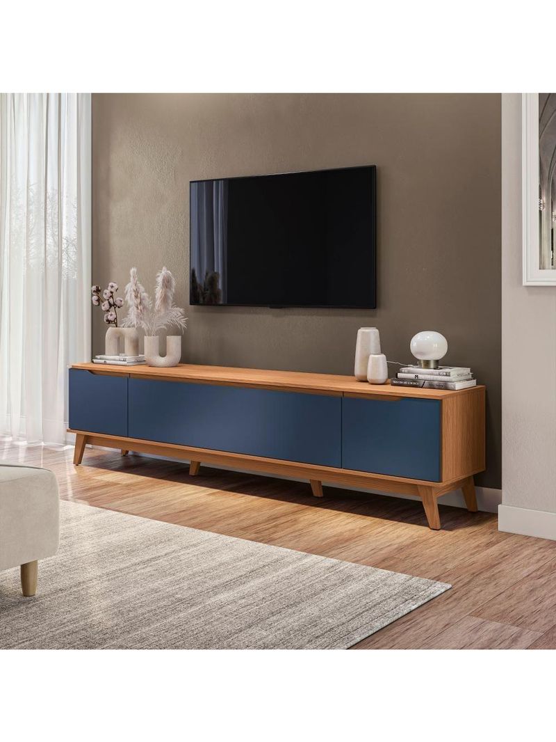 Rack Kappesberg 3 Portas Canela/azul 218cm