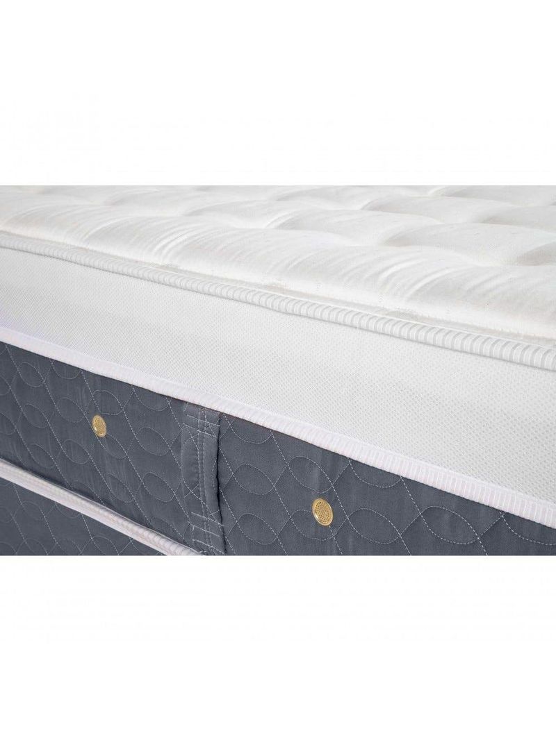 Cama Box + Colchão Castor King Plush Light Stress Pocket