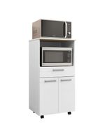 Armário de Cozinha Balcão Multiuso Duplo Forno Duetto Branco Kit's Paraná