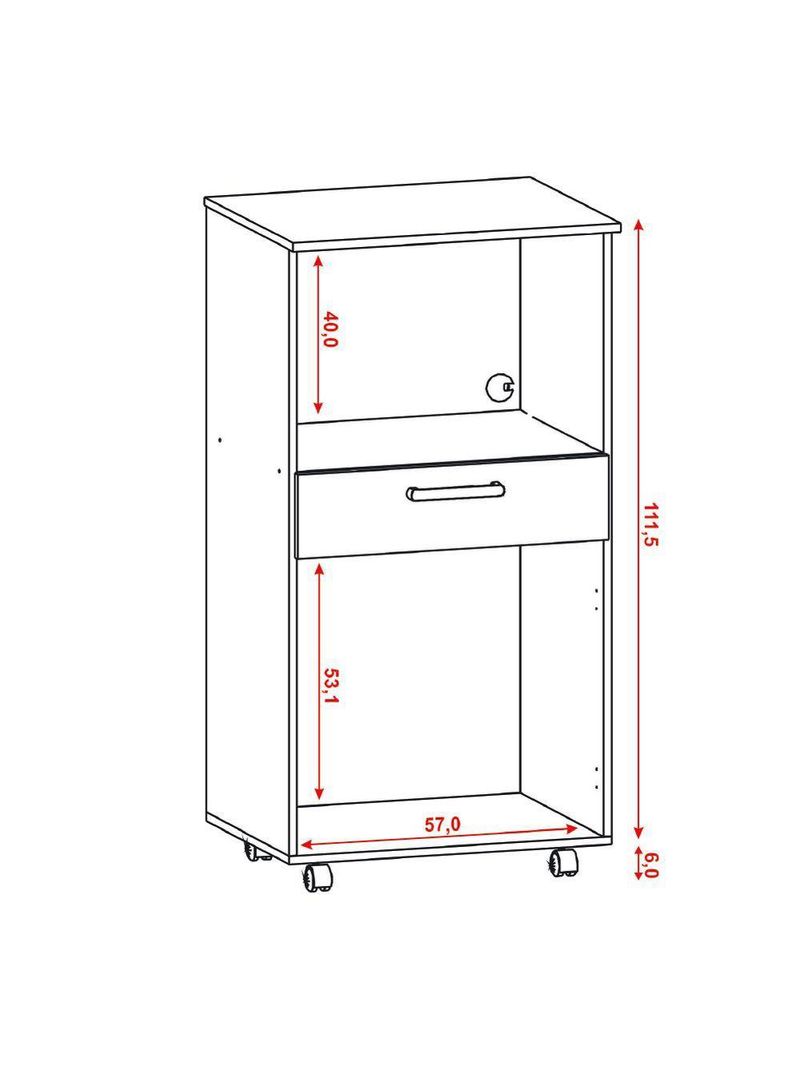 Armário de Cozinha Balcão Multiuso Duplo Forno Duetto Branco Kit's Paraná