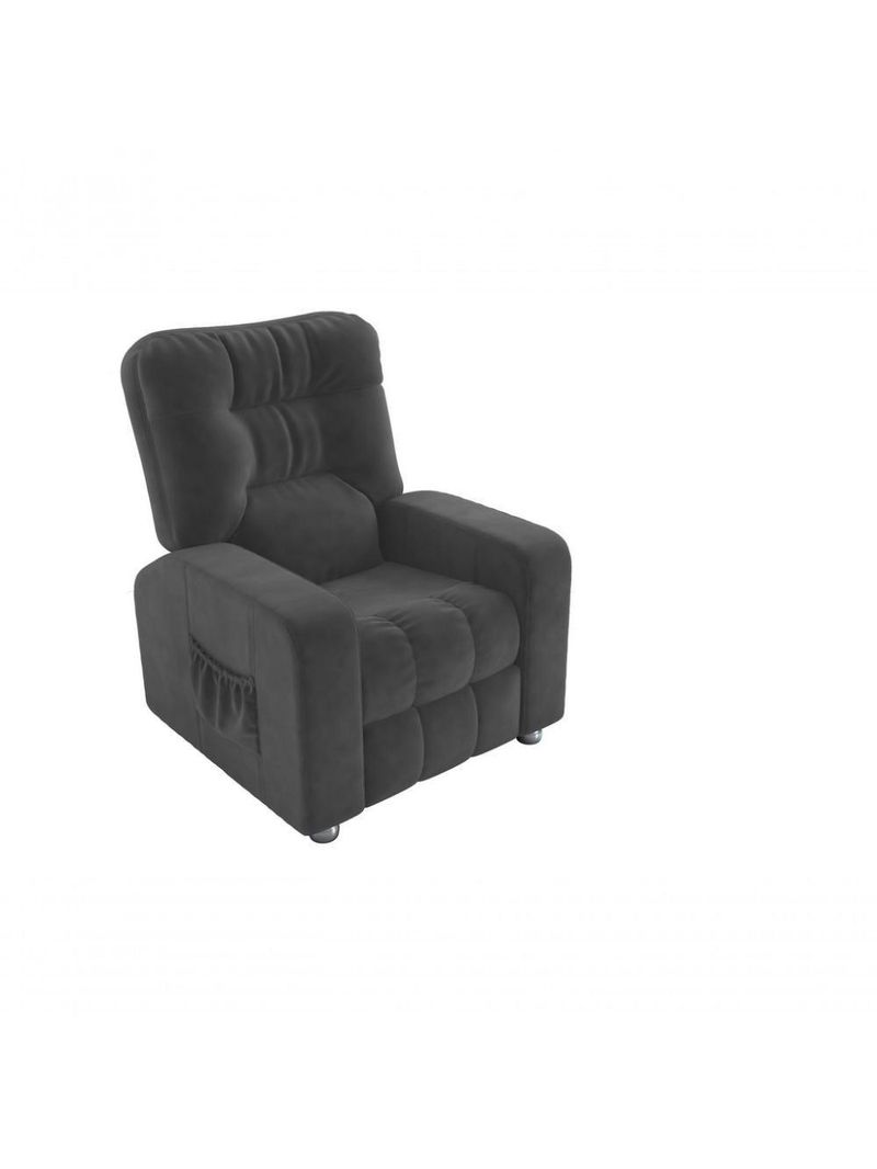 Poltrona Matrix Reclinável Azera - Veludo Chumbo