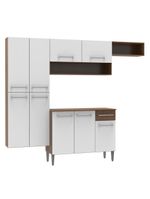 Cozinha Emilly Paneleiro Armario Balcão Branco Madesa