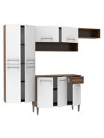 Cozinha Emilly Paneleiro Armario Balcão Branco Madesa