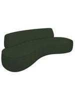 Sofá Curvo 2 Lugares Amsterdã 160cm Linho - Doce Sonho Móveis Cor Verde