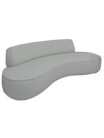 Sofá Curvo 3 Lugares Amsterdã 200cm Bouclé - Amarena Móveis Cor Cinza