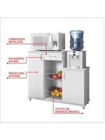 Fruteira Armário Balcão Multiuso Cozinha Diva Branco Branco