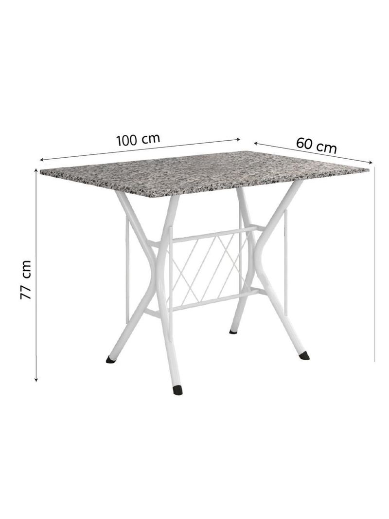 Conjunto De Mesa Itália New Com 4 Cadeiras 1,00m Artefamol