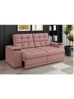 Sofá Confort Premium 1,70m Assento Retrátil/reclinável Nude