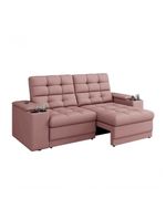 Sofá Confort Premium 1,70m Assento Retrátil/reclinável Nude