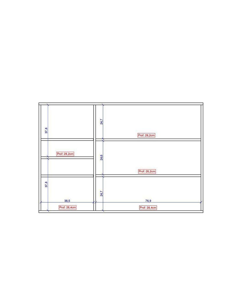 Armário Aéreo Milla Com Portas De Vidro E Nogueira Cinza 120cm Carraro
