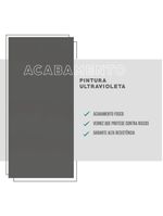 Armário Aéreo Milla Com Portas De Vidro E Nogueira Cinza 120cm Carraro