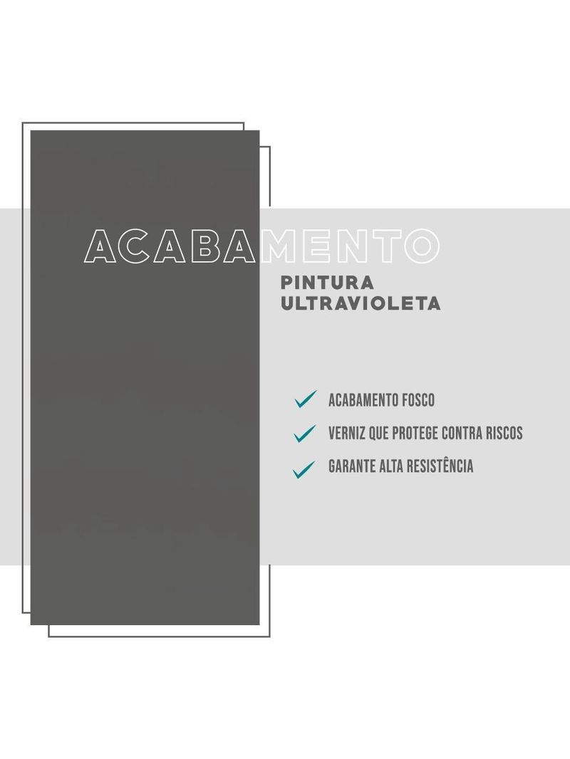 Armário Aéreo Milla Com Portas De Vidro E Nogueira Cinza 120cm Carraro