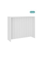 Conjunto Ilha de Cozinha Milla e Banquetas Carraro Branco Rosê