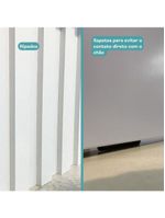 Conjunto Ilha de Cozinha Milla e Banquetas Carraro Branco Rosê