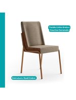 Conjunto Sala De Jantar 4 Cadeiras Verona Carraro Freijó Areia Rosê