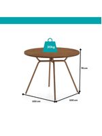 Conjunto Sala De Jantar 4 Cadeiras Verona Carraro Freijó Areia Rosê