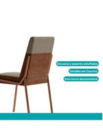 Conjunto Sala De Jantar 4 Cadeiras Verona Carraro Freijó Areia Rosê