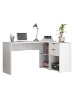 Escrivaninha Com Tampo Giratório 2 Gavetas Nt2060 Branco