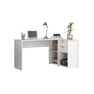 Escrivaninha Com Tampo Giratório 2 Gavetas Nt2060 Branco