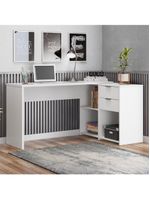 Escrivaninha Com Tampo Giratório 2 Gavetas Nt2060 Branco