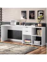 Escrivaninha Com Tampo Giratório 2 Gavetas Nt2060 Branco