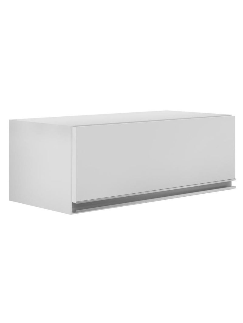 Armário Aéreo De Cozinha Para Geladeira 70cm Texas Branco - Lumil Móveis