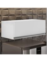 Armário Aéreo De Cozinha Para Geladeira 70cm Texas Branco - Lumil Móveis