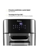 Air Fryer Oven Philco 12L 4 Em 1 1800W PFR2200 110V
