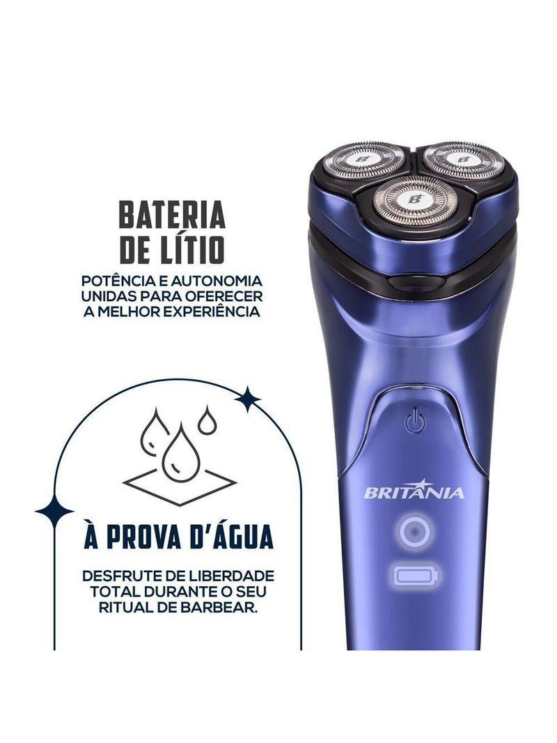 Barbeador Elétrico Britânia à Prova D’água BBA07 Bivolt