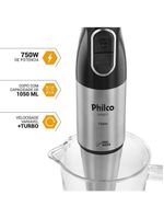 Mixer Philco Inox Com Copo 1050ml 750W PMXE01 110V