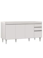 Balcão Gabinete 160Cm 4 Portas Arkansas Branco