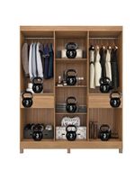 Guarda-Roupa Casal Máua Amêndola Grafito Prime – Demóbile