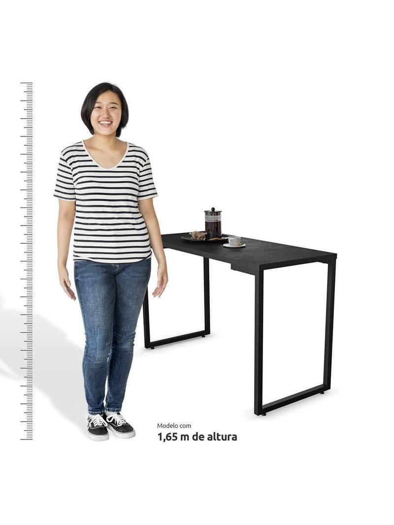 Mesa De Cozinha Multiuso Lanche Rápido Estilo 120x50cm