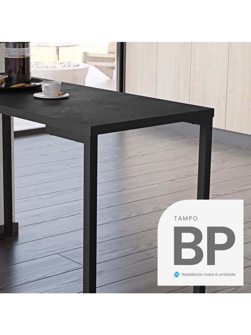 Mesa De Cozinha Multiuso Lanche Rápido Estilo 120x50cm