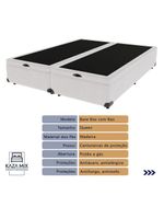 Cama Box Baú Queen E Colchão Molas Ensacadas Berlim Probel