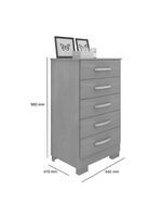 Conjunto para Quarto de Cômodas e Penteadeira Floratta - Malbec