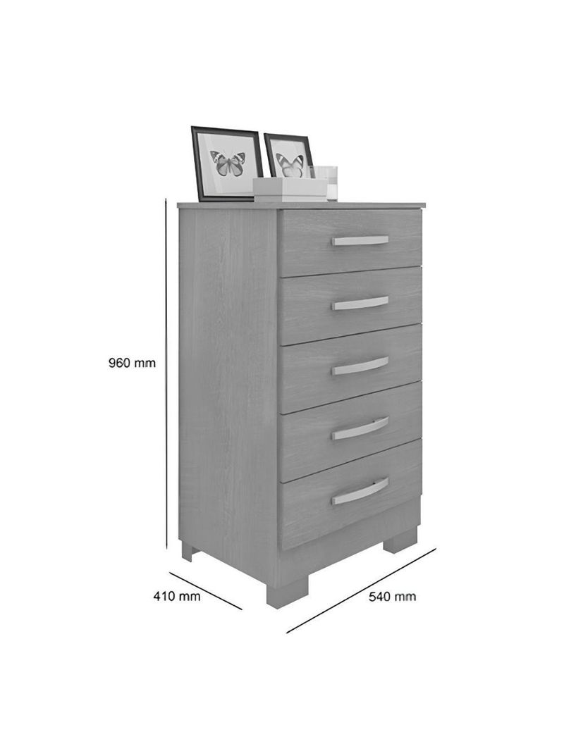 Conjunto para Quarto de Cômodas e Penteadeira Floratta - Malbec