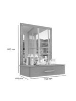 Conjunto para Quarto de Cômodas e Penteadeira Floratta - Malbec