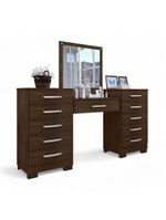 Conjunto para Quarto de Cômodas e Penteadeira Floratta - Malbec