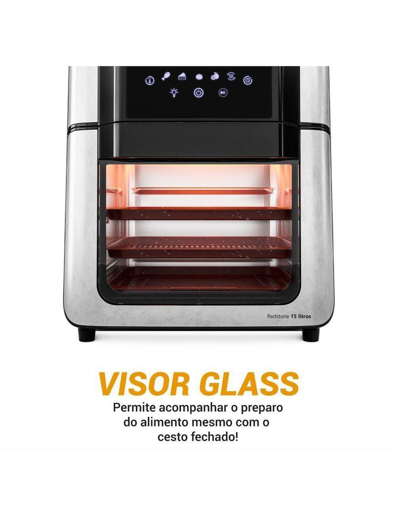 Air Fryer Oven Philco 15L Painel Digital PAF15A 220V