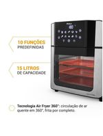 Air Fryer Oven Philco 15L Painel Digital PAF15A 220V